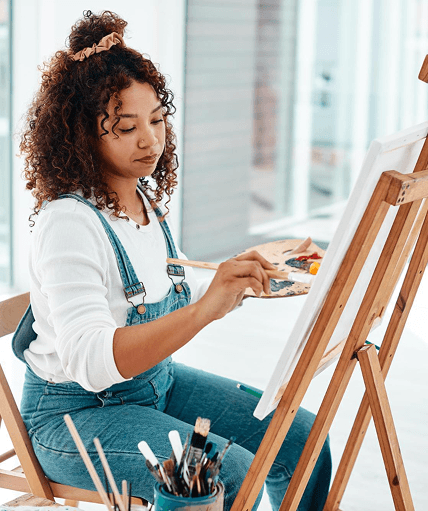 Art saving lives signup page background for mobile